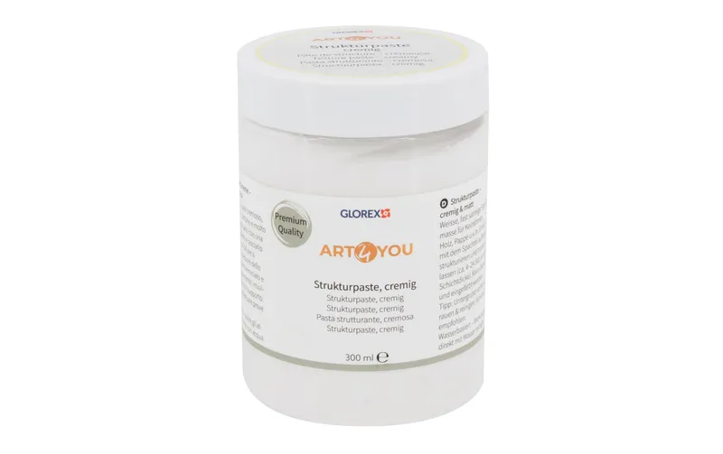 Glorex Strukturpaste cremig 300 ml, white