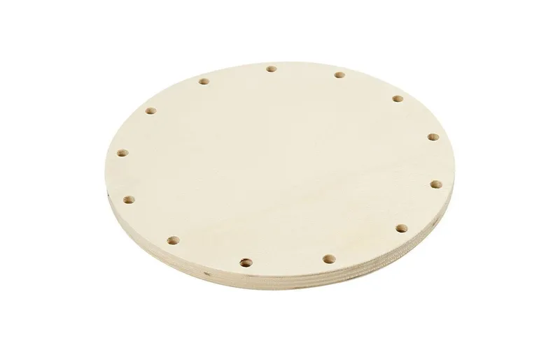 Creativ Company Holzartikel Korbflecht – Boden Ø 12 cm