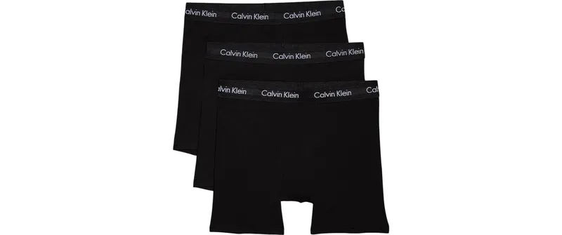 Calvin Klein Wäsche Boxer Brief 3Pk Weiss/Schwarz, S