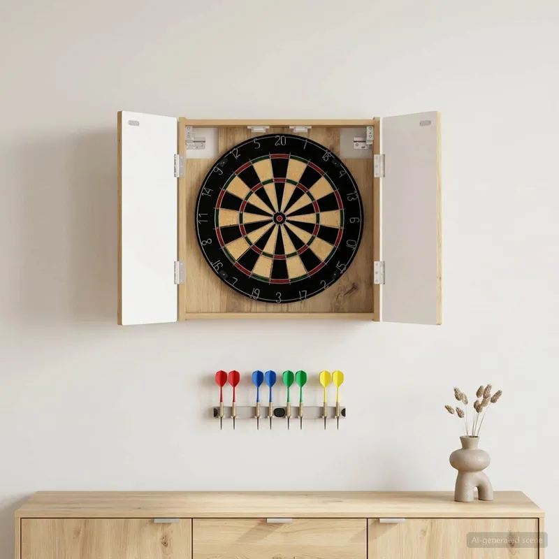 Dartboard Schrank DELFT Artisan-Eiche 52,5 x 10,5 x 53,5 cm