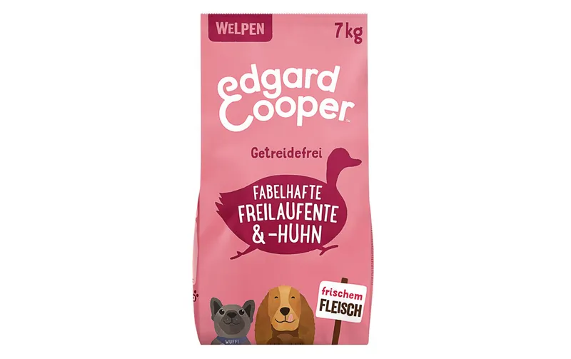 Edgard & Cooper Trockenfutter Junior Ente + Huhn, 7 kg
