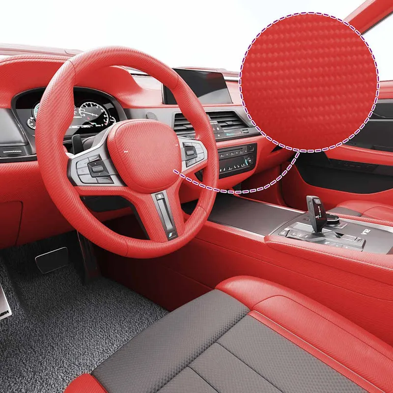 Film 4D de voiture Rouge 100x150 cm