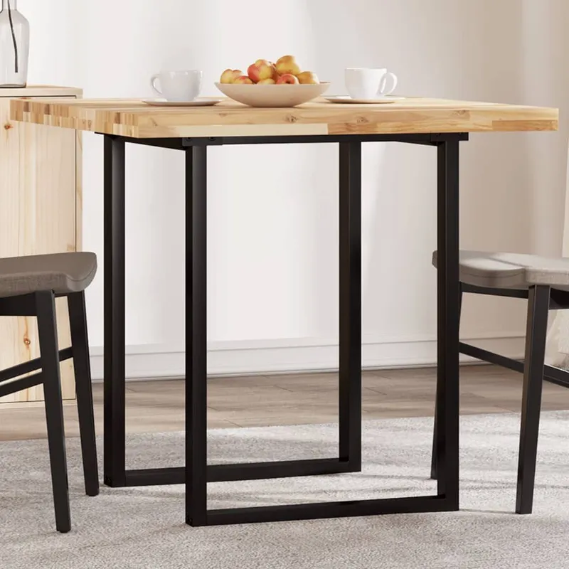 Tischplatte Quadratisch 80x80x4 cm legno massiccio acacia