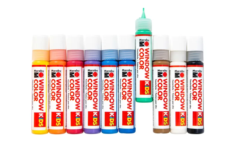 Marabu Fensterfarbe Window Color 10 Farben à 25 ml