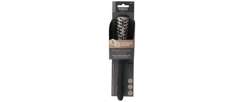 Parsa Beauty Keratin Care and Shine Rundföhnbürste Schwarz