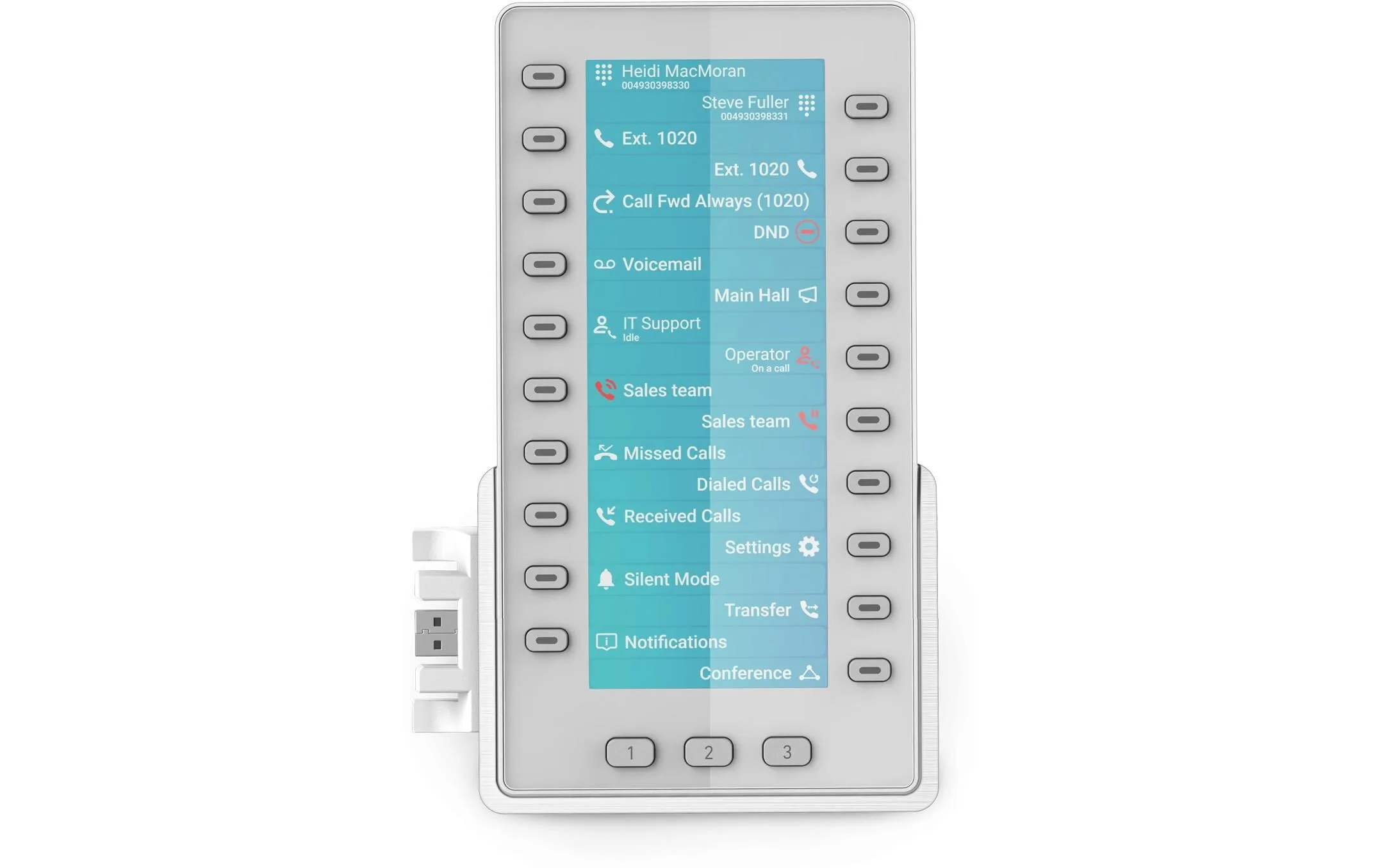 snom Erweiterungsmodul D8C Farbdisplay