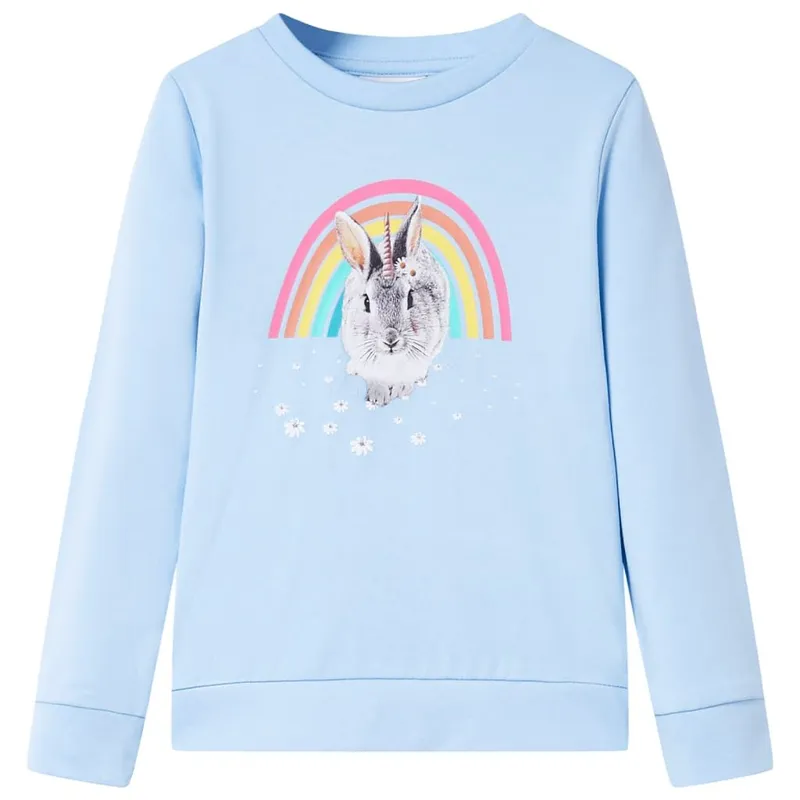 Sweatshirt pour enfants bleu clair 128