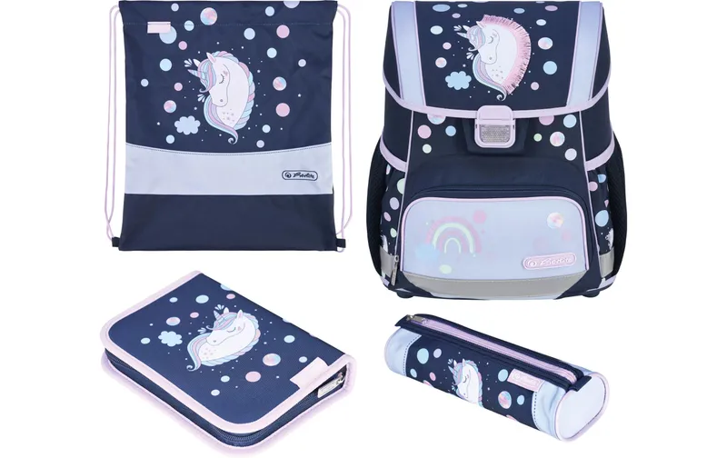 Herlitz Schulthek-Set Loop Plus Unicorn 17 l