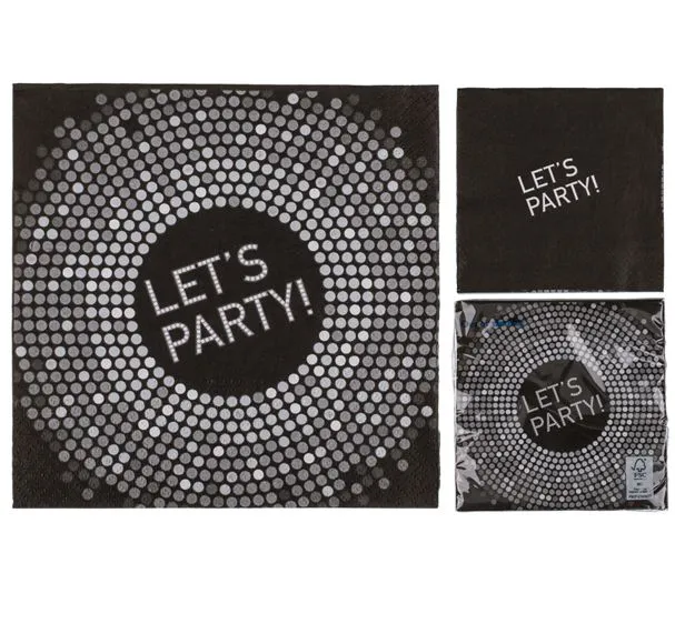 Serviettes en papier Let's