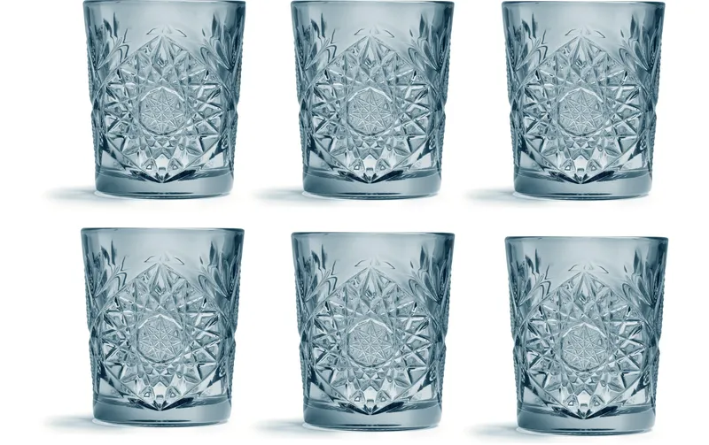 onis Gin Glas Hobstar 350 ml, 6 pieces, blue