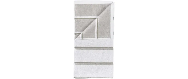 Zone Denmark Handtuch 50 x 100 cm white/grey/Eucalyptus