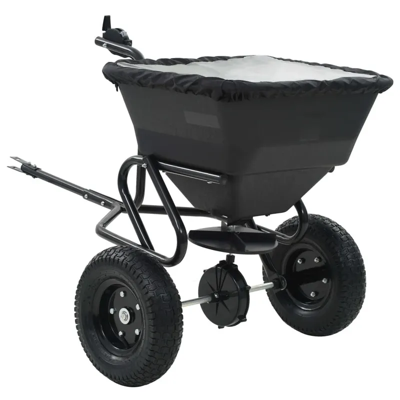 Handstreuwagen Salzstreuer zum Ziehen PVC steel 125x74x79cm 45L