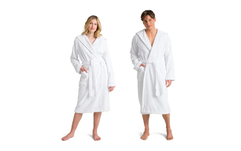 Möve Bademantel Superwuschel S, Weiss