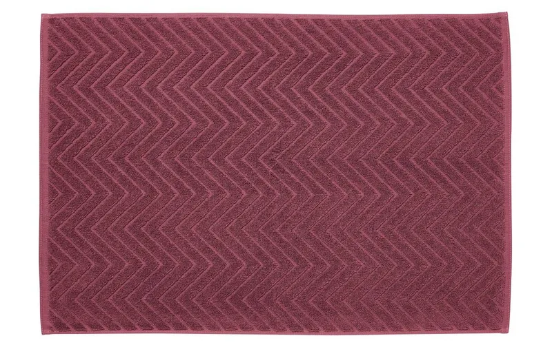 diaqua® Frottiervorleger Chevron 50 x 70 cm, Merlot