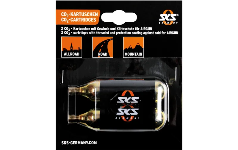 SKS Kartuschenpumpe CO2-Patronen Set 2 x 16 g
