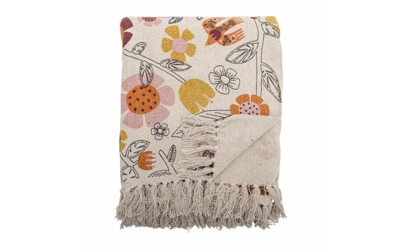 Bloomingville Tagesdecke Vivielle, 160 x 130 cm, multicolore
