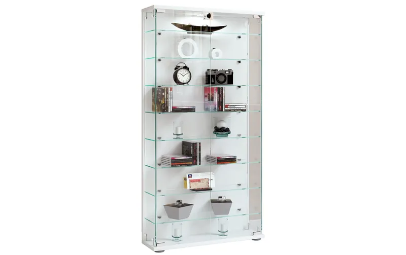 VCM Vitrine Stelas L 59 x 114 cm, Weiss