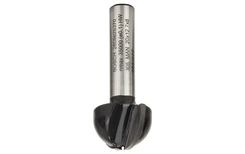 Bosch Professional Hohlkehlfräser Standard for Wood D: 20 mm, L: 12.4 mm