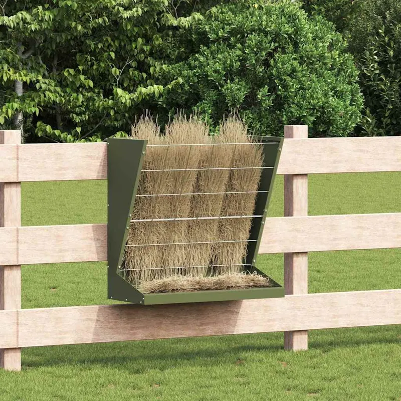 Distributeur de Foin Vert olive 71 x 33 x 70 cm 5 kg