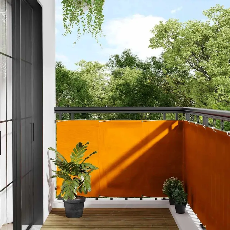 Balkon-frangivista Orange 90x1000 cm 100% Polyester-Oxford