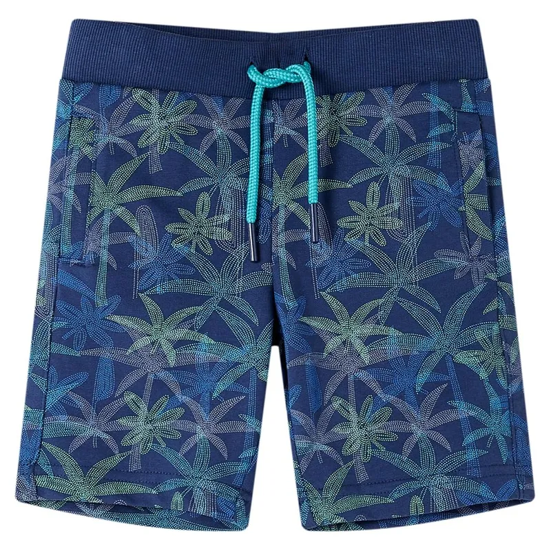 Short pour enfants avec cordon de serrage bleu marine 116