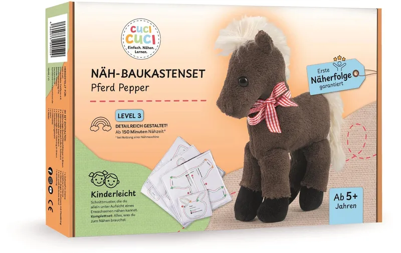 CuciCuci Nähset Pferd, marrone
