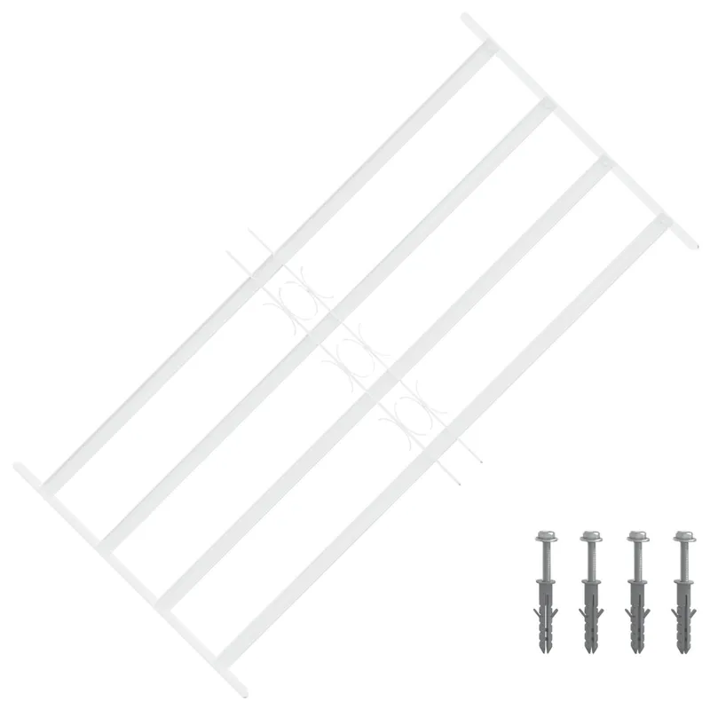 Security Grille for Windows with 4 Crossbars 63-114 cm