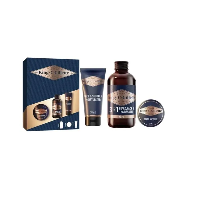 King C. Gillette Bartpflege Probierset Minis 3 Stück