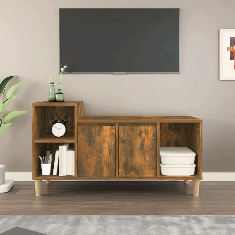 TV-Schrank Räuchereiche 100x35x55 cm engineered wood