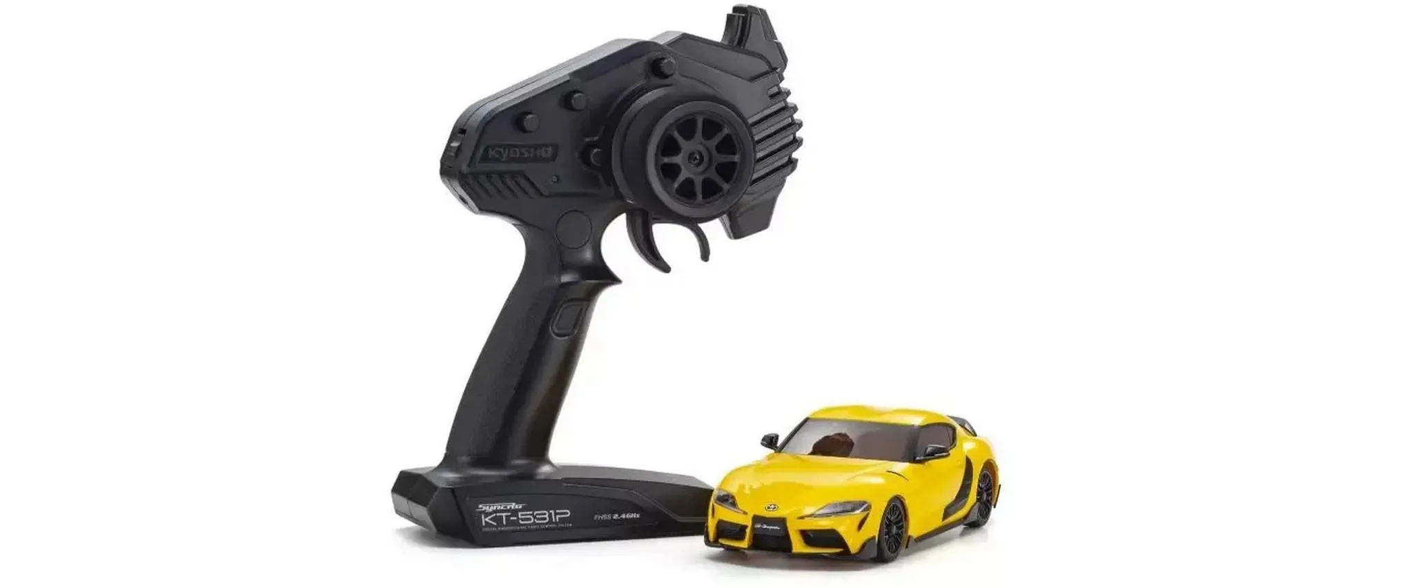 Kyosho Mini-Z MR04 RWD Toyota GR Supra TRD Aero Light Yellow 1:27