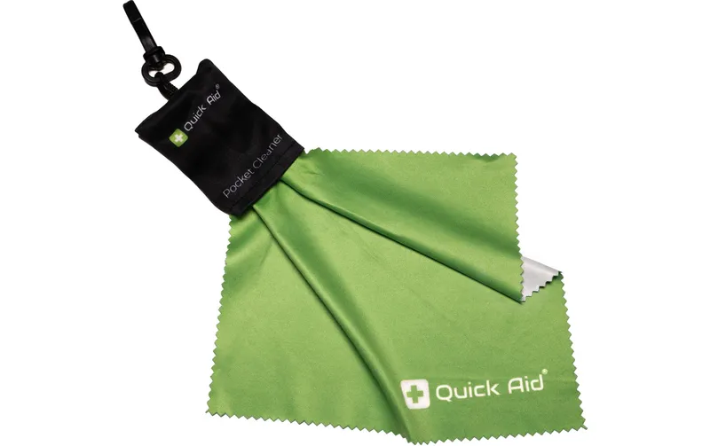 Quick Aid Reinigungstuch Pocket Cleaner 1 pezzi, nero/verde