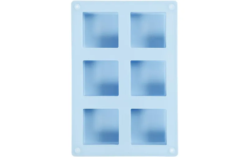 Creativ Company Giessform Quadrat 5 x 5 x 2.5 cm, Silikon