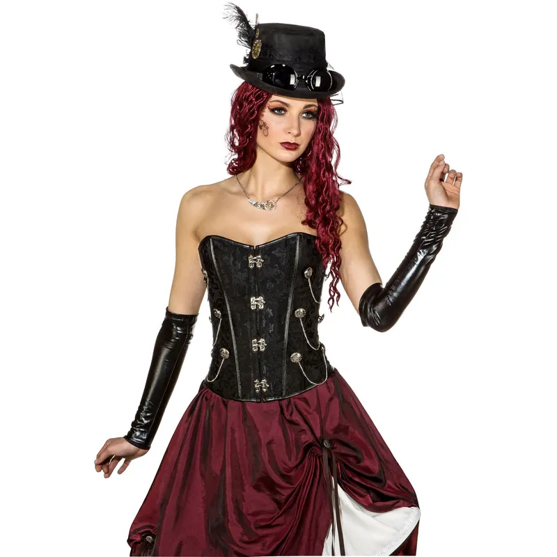 Steampunk Korsage schwarz M