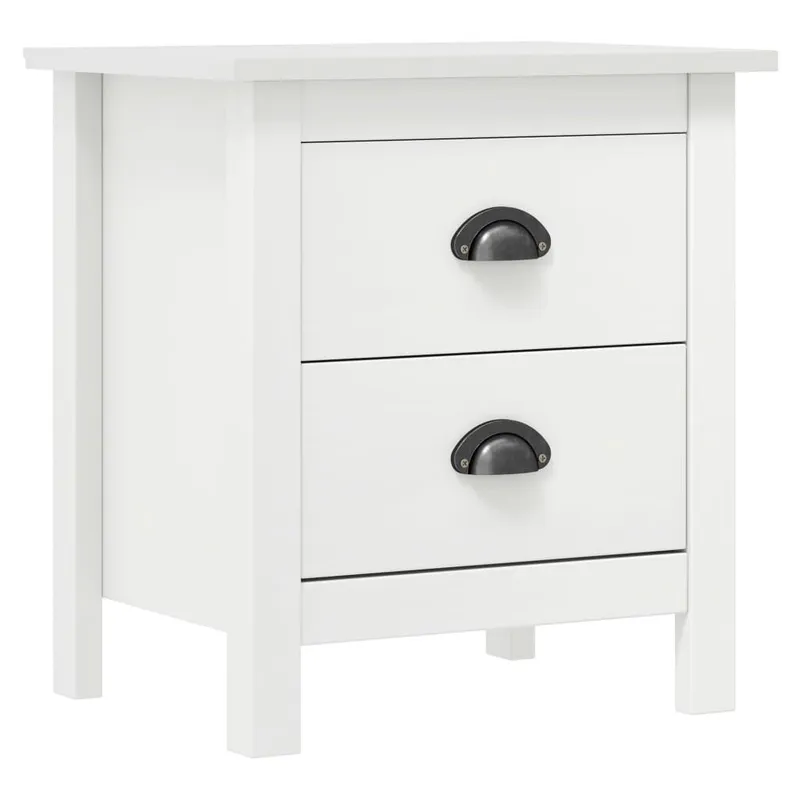 Nachttisch Hill bianco 46x35x49,5 cm legno massiccio pino