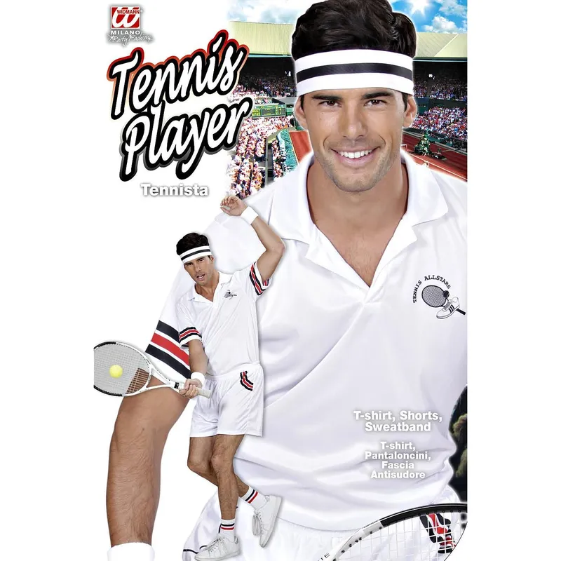 Kostüm Tennisspieler M weiss