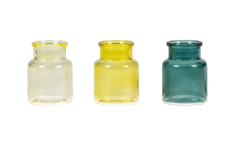 CHALET Vasen-Set S 3 pieces, 7.5 cm, green