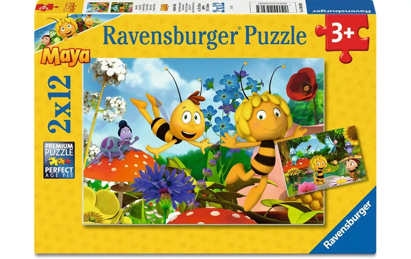 Ravensburger enfantspuzzle la Biene Maja – Majas Welt 2 x 12 Teile