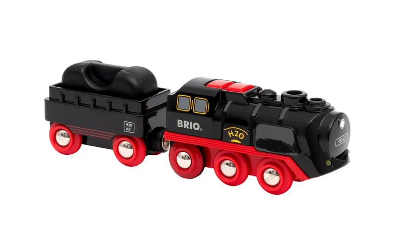 BRIO Treno Locomotiva a vapore a batteria con serbatoio d'acqua