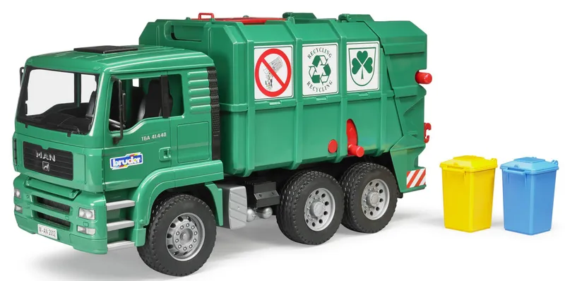 BRUDER MAN Müll-LKW grün