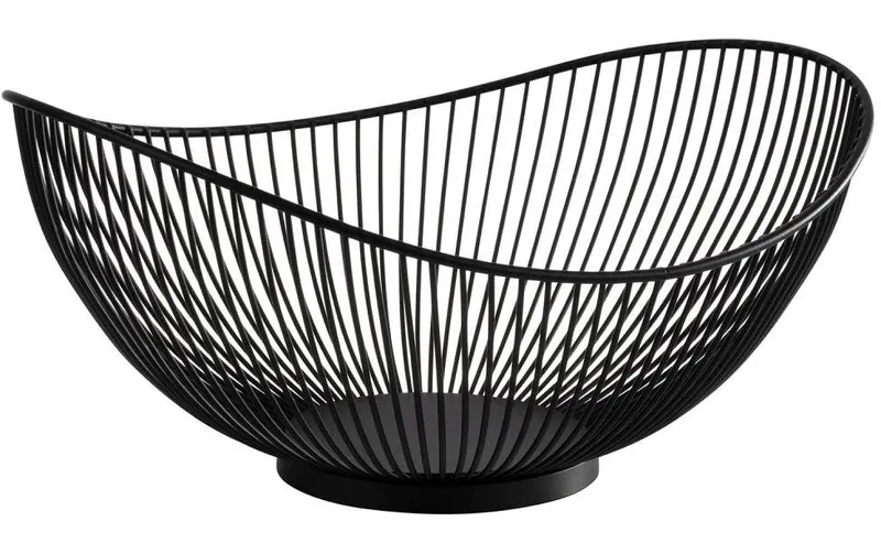 APS Früchtekorb Früchtekorb SVART 9.5 x 25.5 x 13.5 cm, noir
