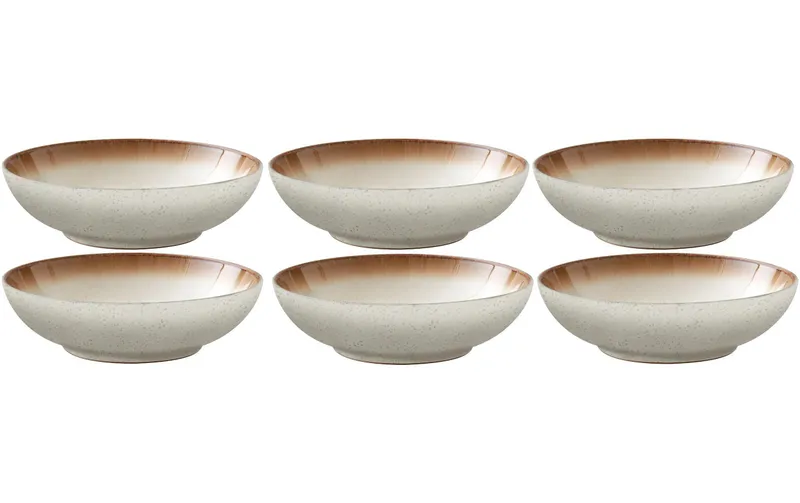 Bitz Suppen- & Pastateller Ø 20 cm, 6 pièces, Beige/Crème