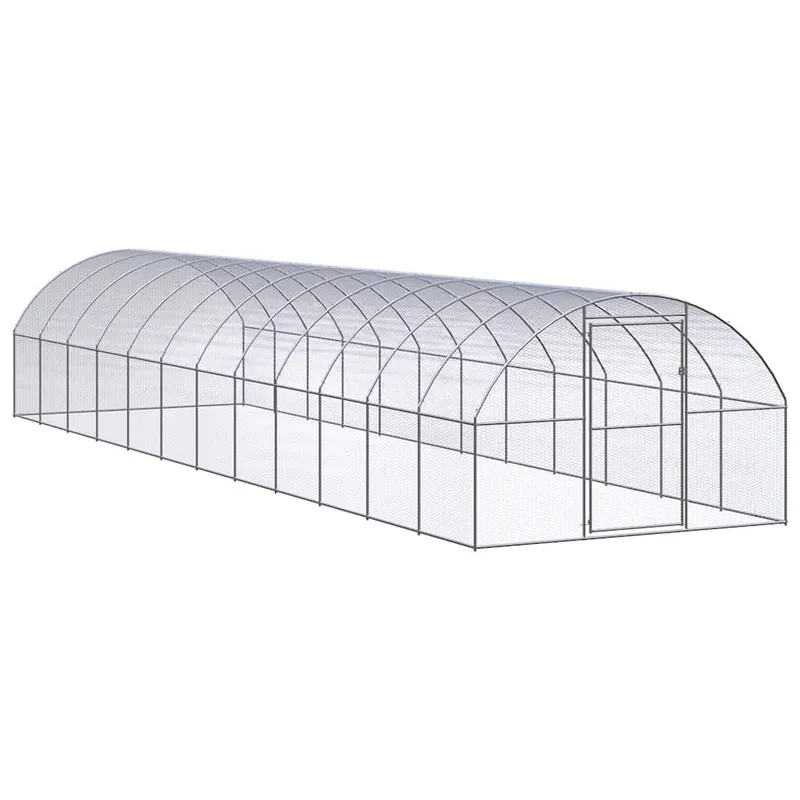 Poulailler d'extérieur 3x12x2 m Acier galvanisé