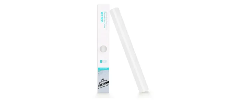 LOKLIK Plotterfolie Glitzer 30.5 x 90 cm, 1 pezzi, bianco
