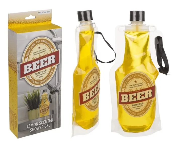 Gel douche à la bière en sachet