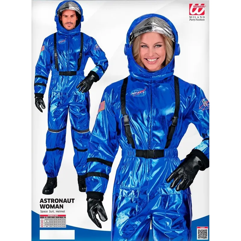 Kostüm Astronautin Blau XL