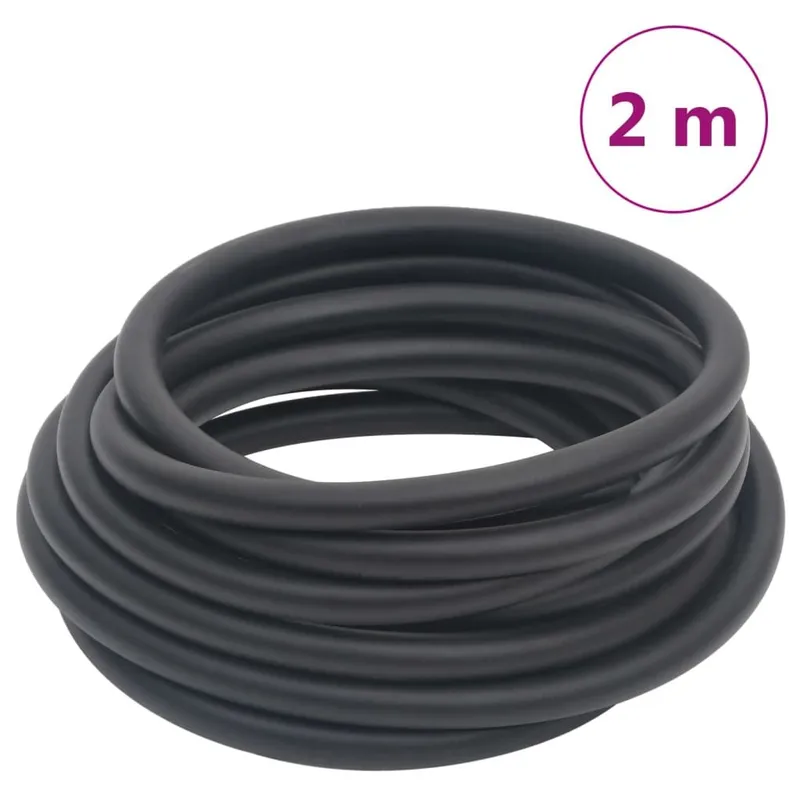 Hybrid-Luftschlauch nero 0,6" 2 m Gummi e PVC