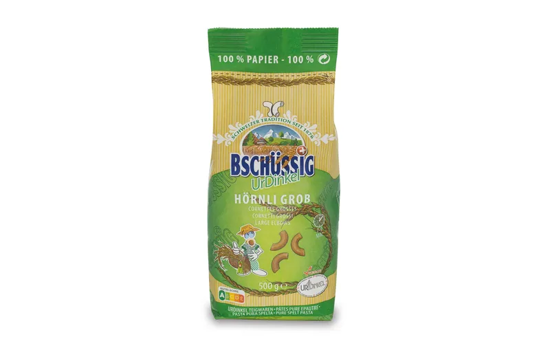 Bschüssig Teigwaren UrDinkel Hörnli grob 500 g