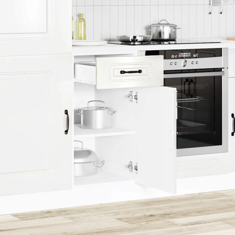 Küchenunterschrank Kalmar Hochglanz-bianco derivato del legno