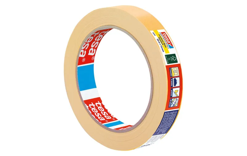 tesa Präzisionskrepp Standard 50 m x 19 mm, orange