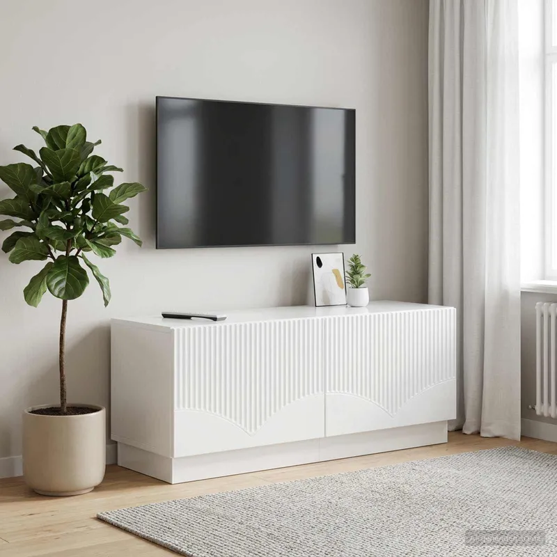 TV-Schrank Hochglanz bianco derivato del legno